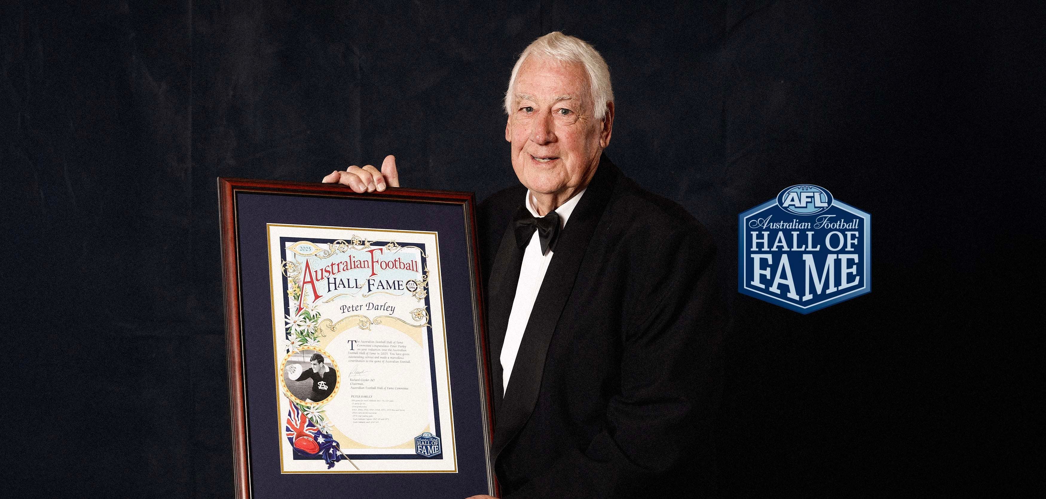 Peter Darley Inducted into Australian Football Hall of Fame Peter Darley Inducted into Australian Football Hall of Fame